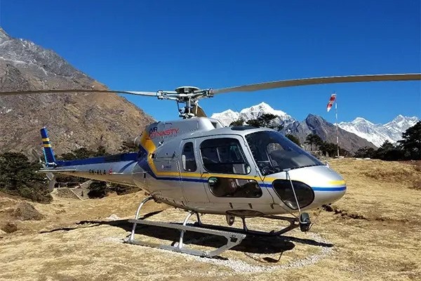 Namche Bazaar to Kathmandu Helicopter Flight