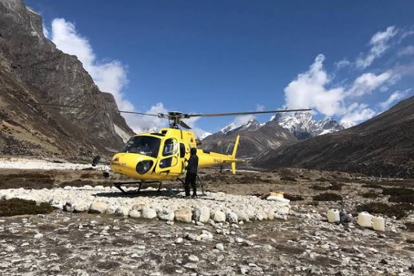 Pheriche to Kathmandu Helicopter Flight